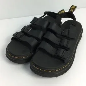 NEW Dr Martens Shoes‎ Men 11 Women 12  Black Leather Straps Soloman Sandals Soloman Men main image 3
